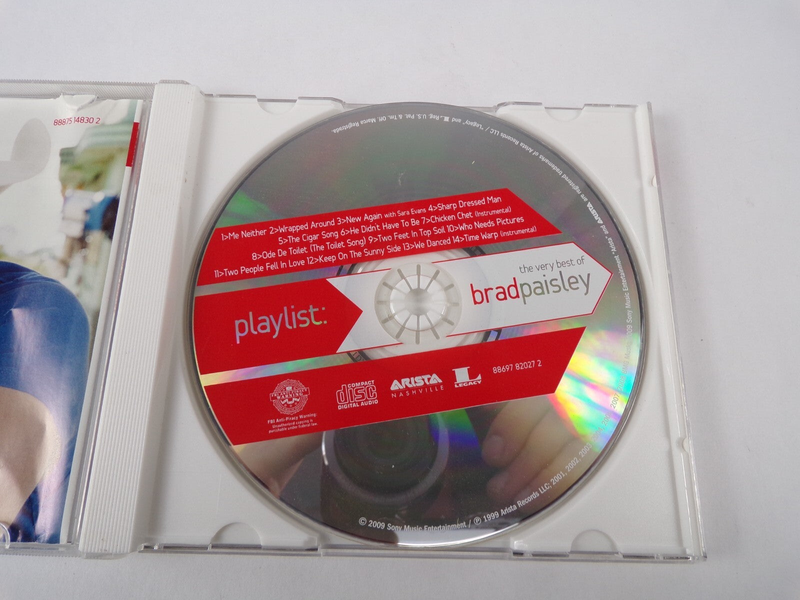 Playlist The Very Best Of Brad Paisley Me Neither Wrapped Around CD#53