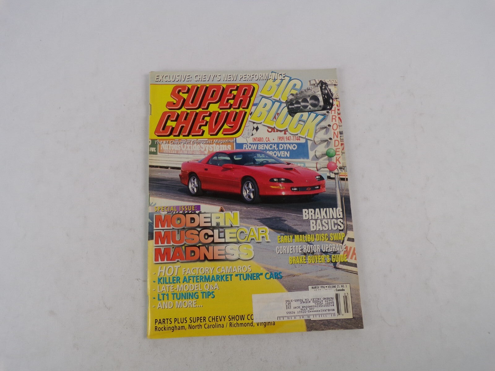 March 1996 Muscle Machines Magazine Modern Musclecar Madness Braking Basics Earl