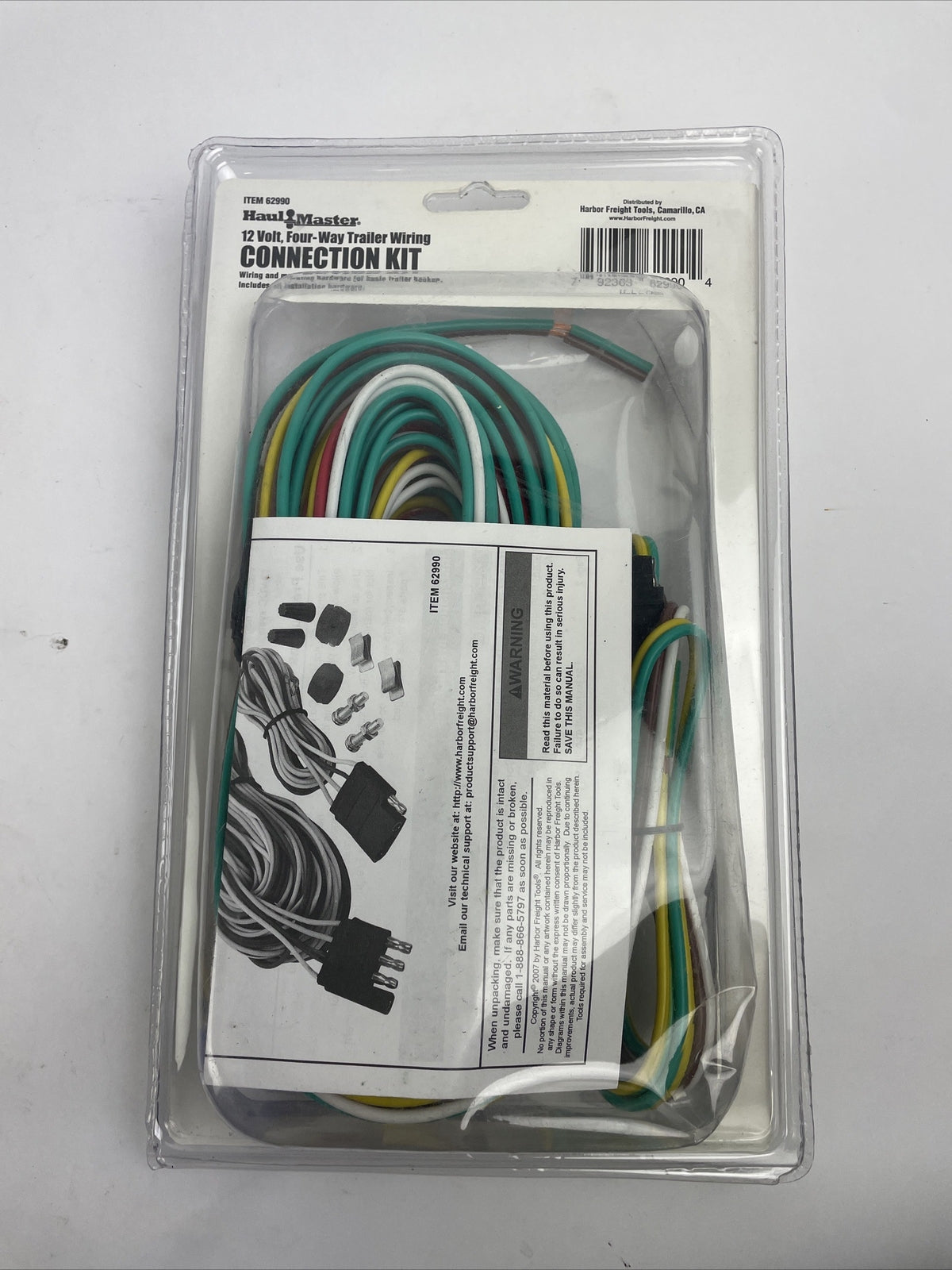 Haul Master 96658 12V 4-way trailer wiring connection kit for brake turn and tail light trailer system