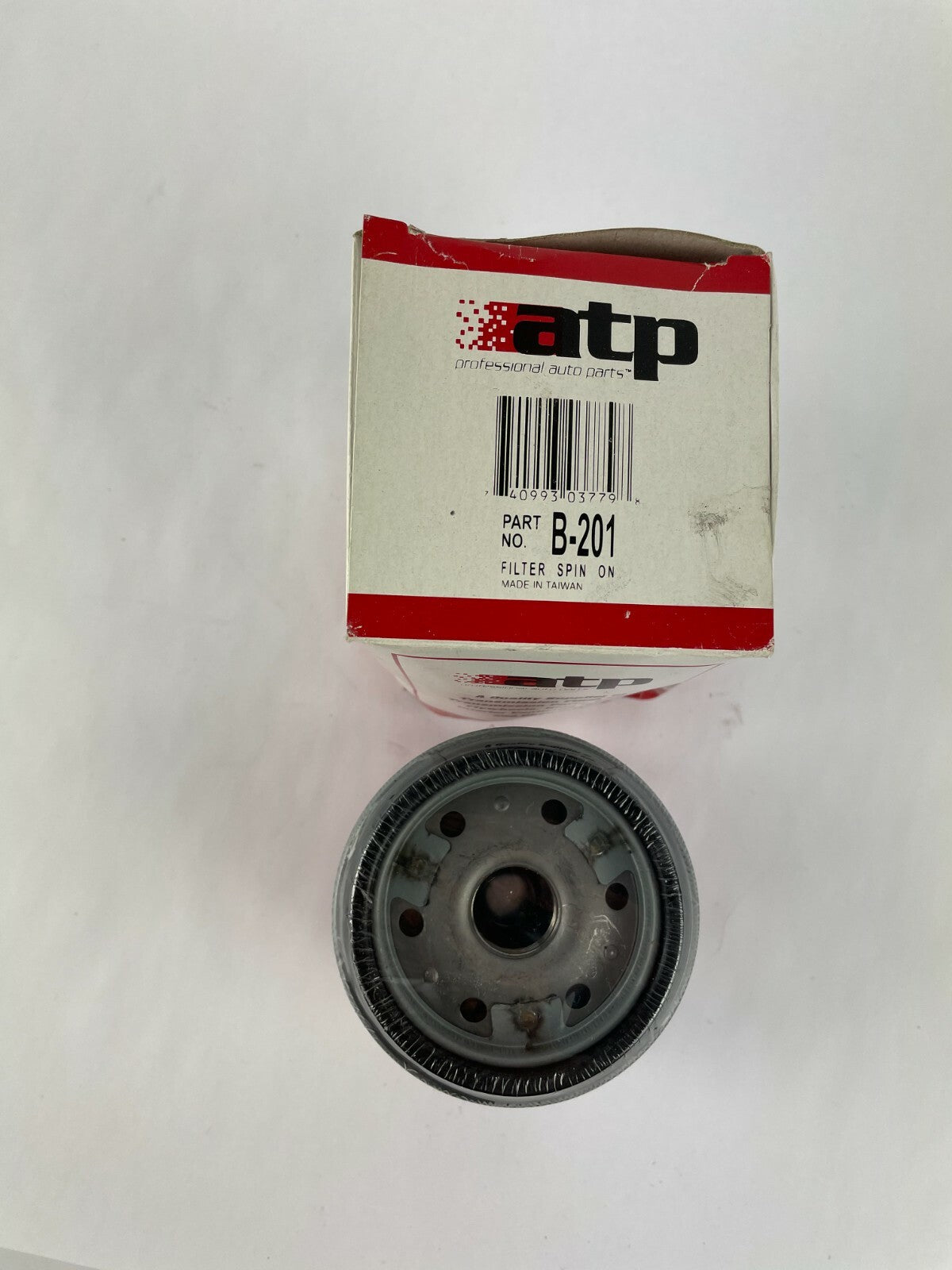 ATP B-201 Advanced Quality & Performance spin-on engine oil filter OEM replacement for reliable engine oil filtration A1.