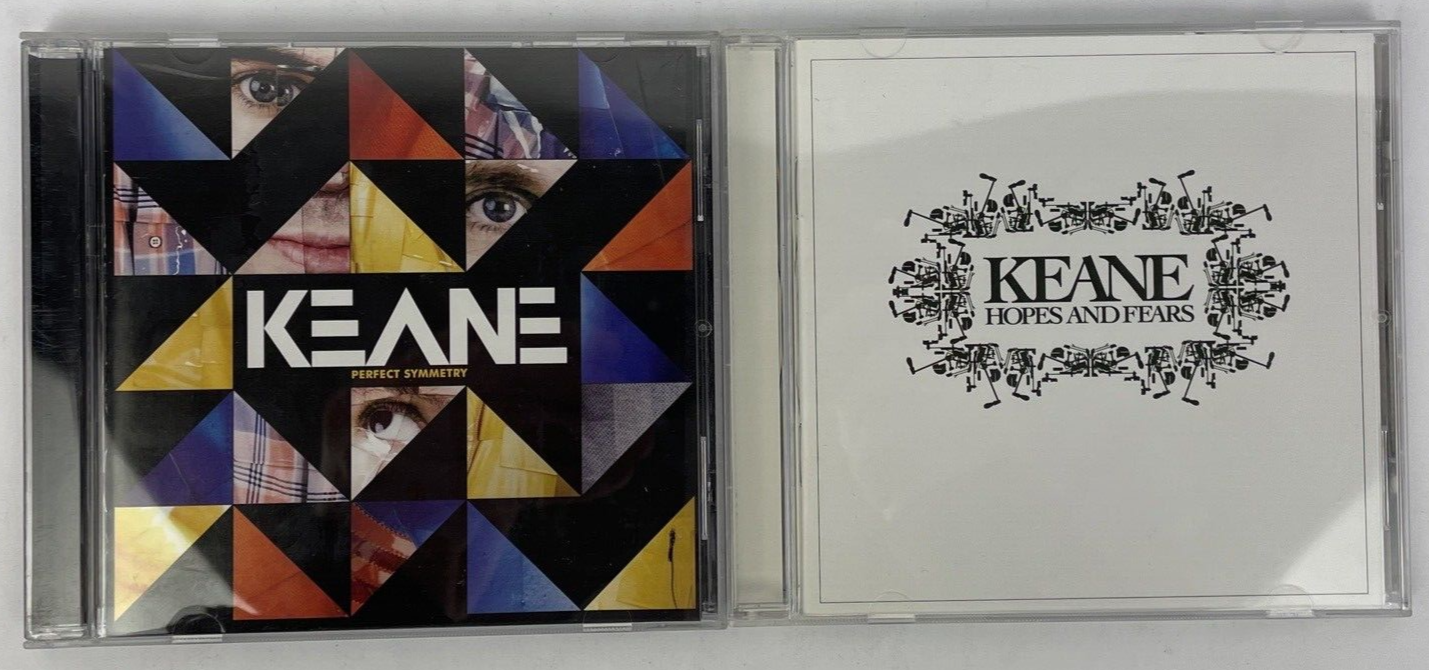 2 x Keane Digital Audio CD Lot - Hopes And Fears 2004 & Perfect Symmetry 2008 JK