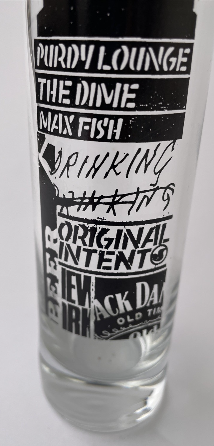Skateboard Skate Bar Series Tall Shot Glass - The DIME Max Fish PURDY LOUNGE  JD