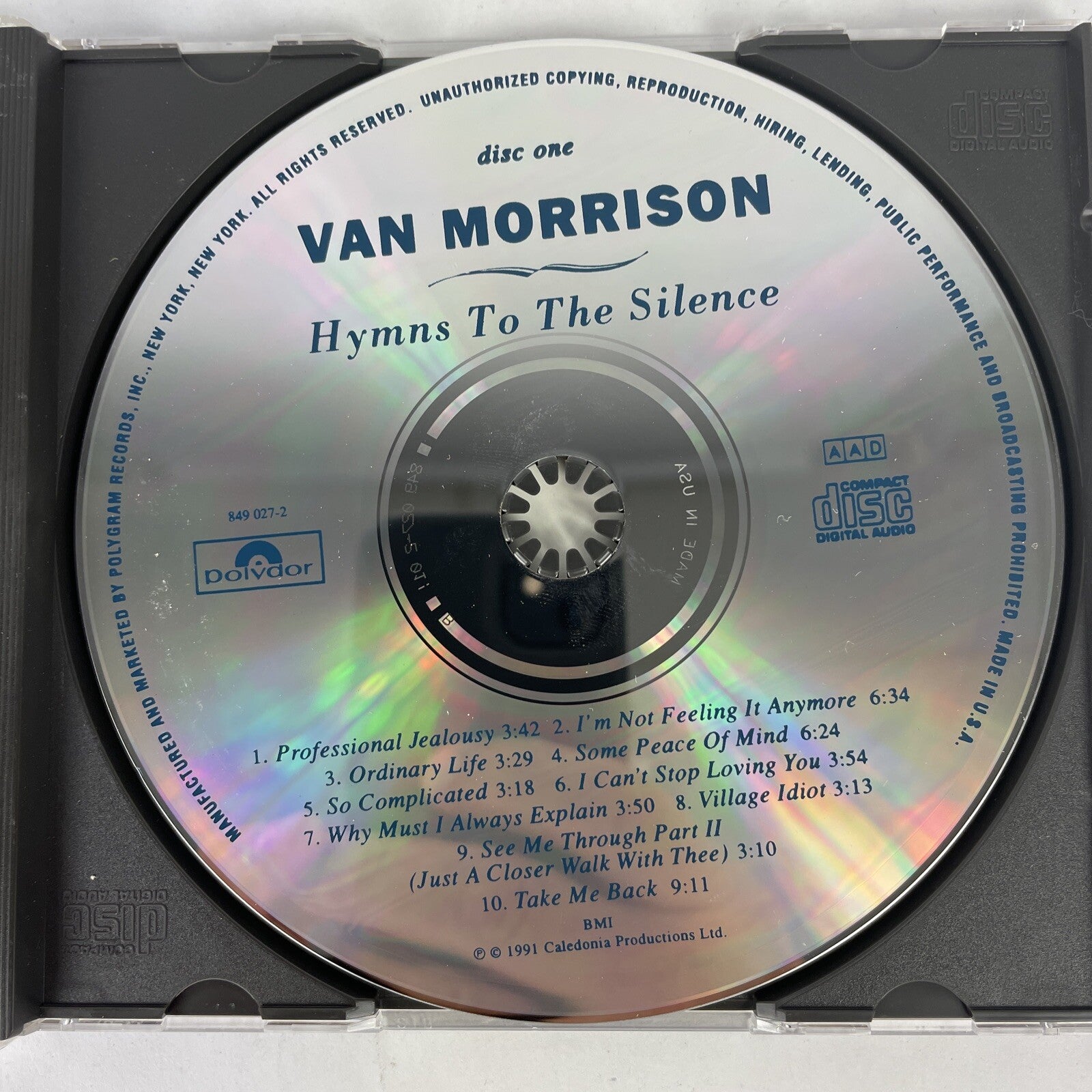 Van Morrison - Hymns To The Silence Disc One  CD  #20