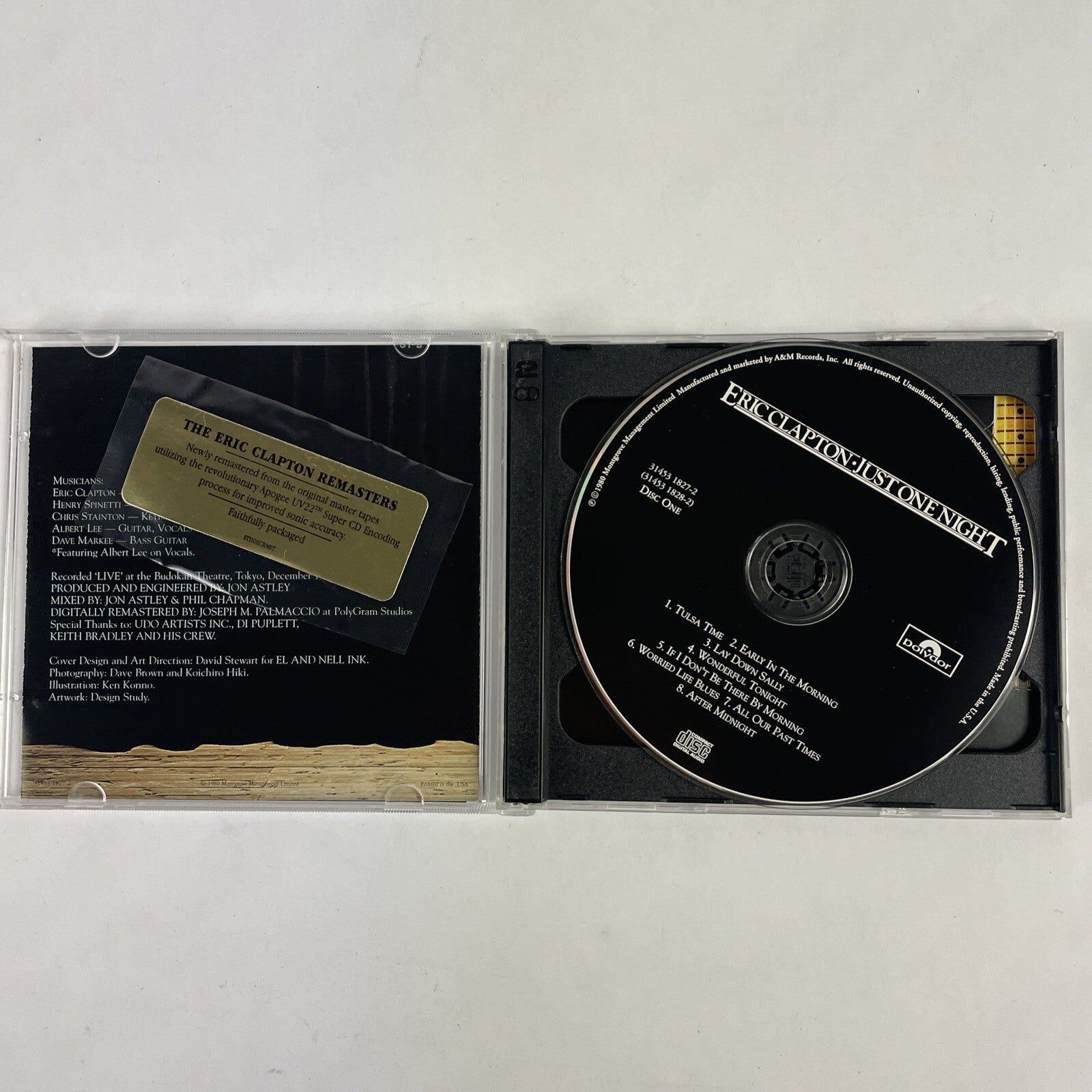 Eric Clapton - Just One Night CD (1980)    #16