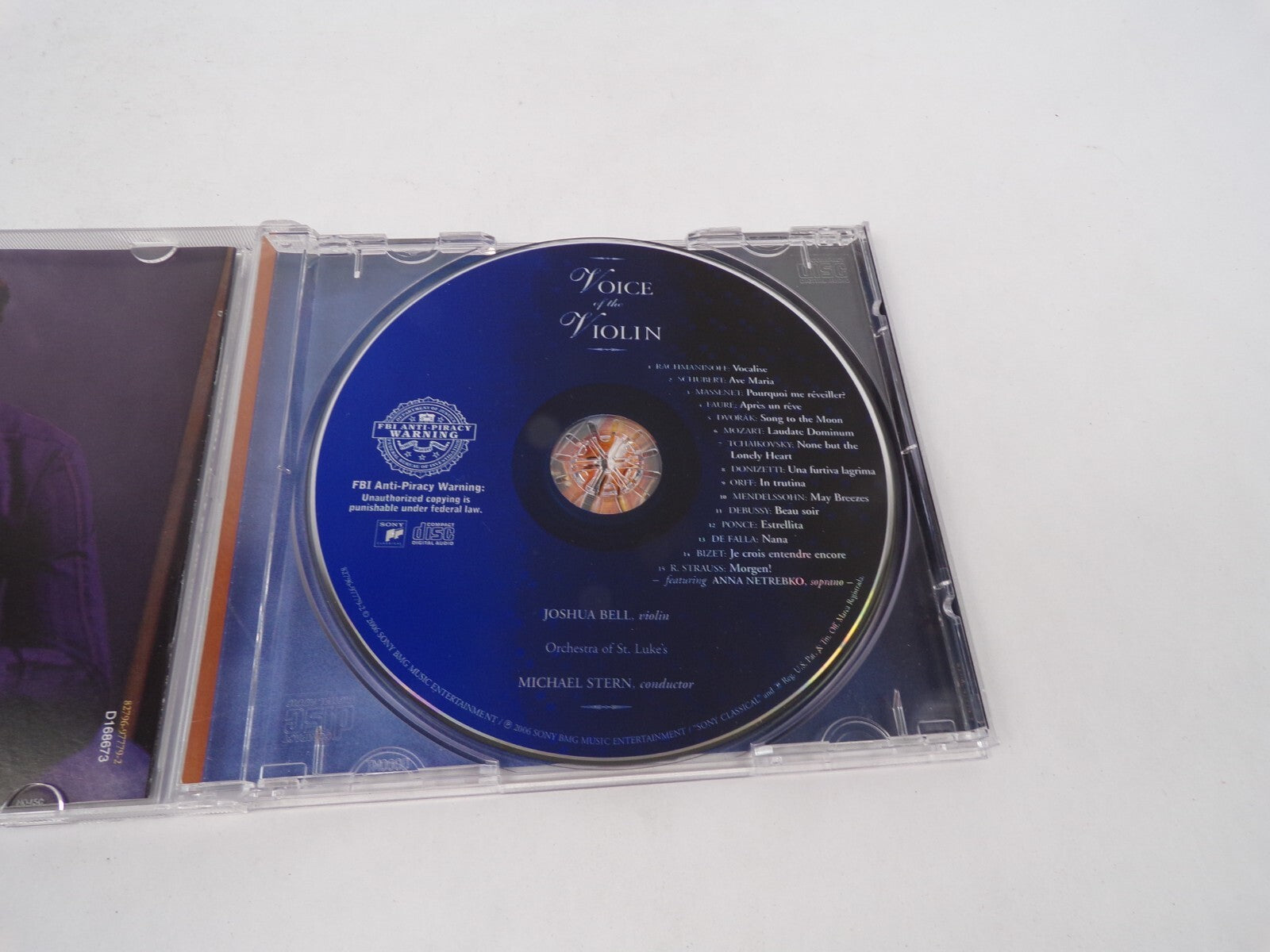Joshua Bell Voice Of The Violin Rachmaninoff Schubert Massenet Faure DvorakCD#70