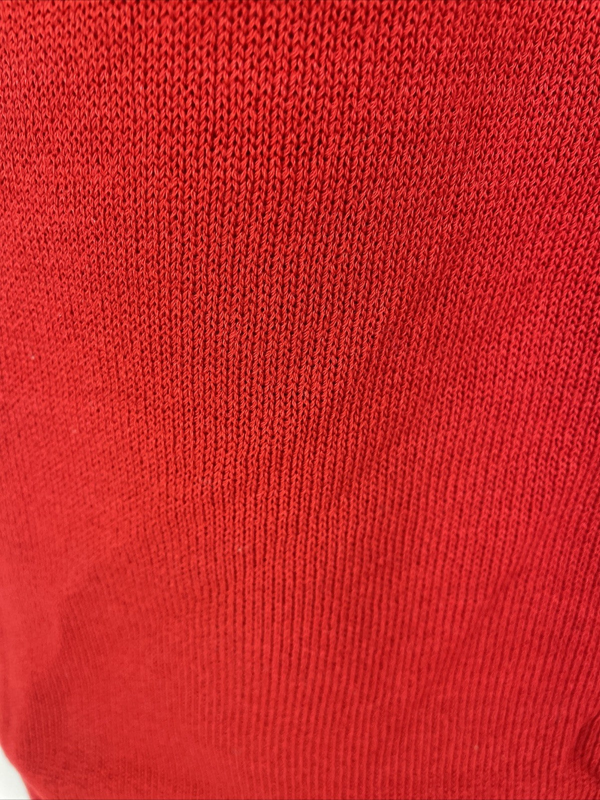 DONNA KARAN Knit Dress Solid Red Sleeveless Women's Size S Classic Style VGC