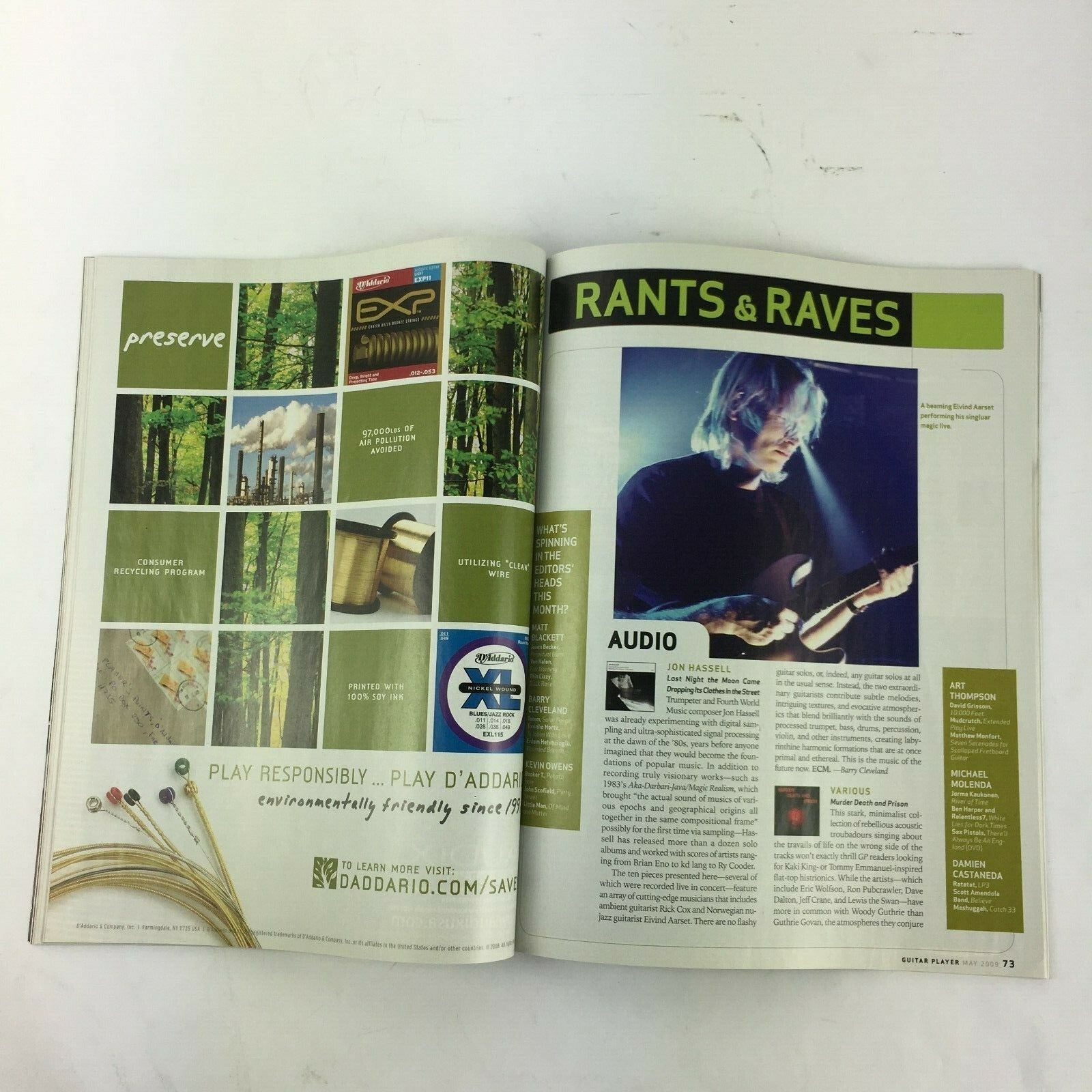 August 2007 Guitar Player Magazine New Sounds For 2009 Big Hair! Randy Rhoads