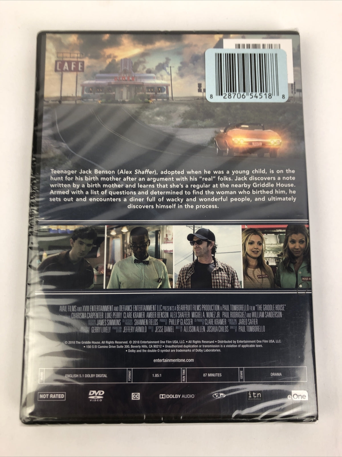 The Griddle House (DVD, 2018) Luke Perry, Charisma Carpenter, Amber Benson NEW