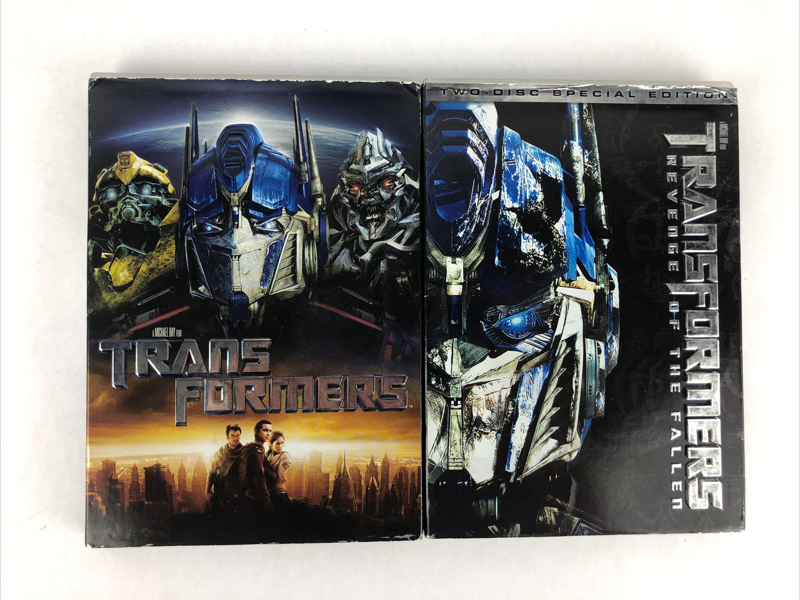 Transformers Lot of 2 movies Transformers and Revenge of the Fallen Michael Bay