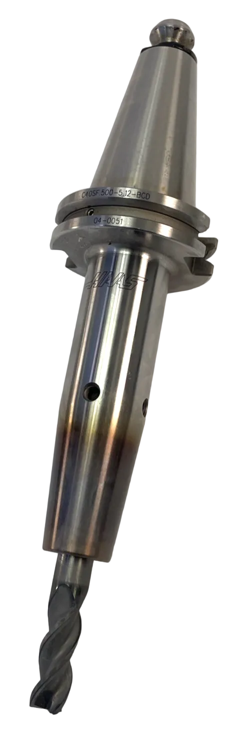 HAAS C40SF .500 x 5.12 Shrink Fit Holder 04-0051 CAT40 G2.5 25K RPM 13mm End Mil
