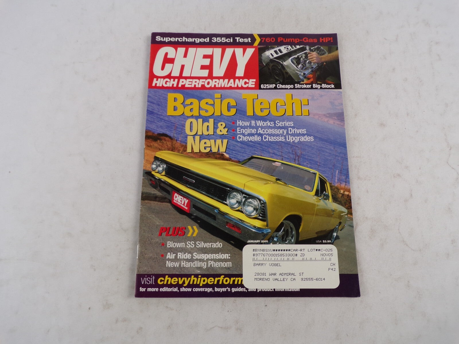 January 2005 Chevy High Performance Basic Tech: Old&New Supercharged 355ci Test