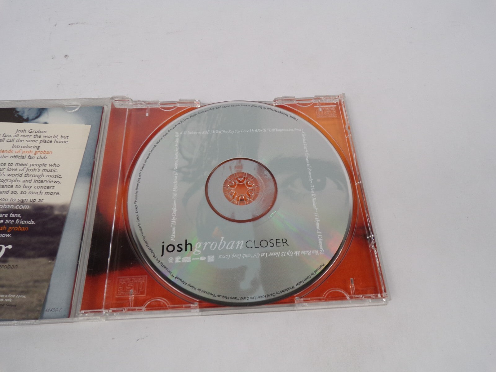 Josh Groban Ocean My Confession Mi Mancherai Volvieras When You Say You CD#67