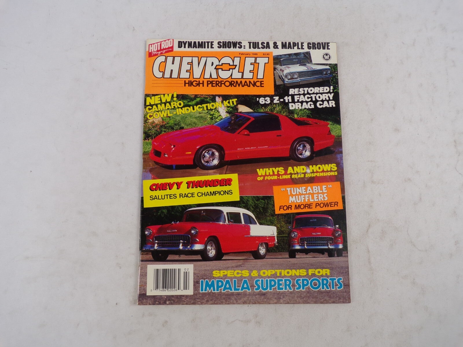 Febraury 1989 Chevrolet High Performance New Camaro Cowl- Induction Kit 63 Z-11