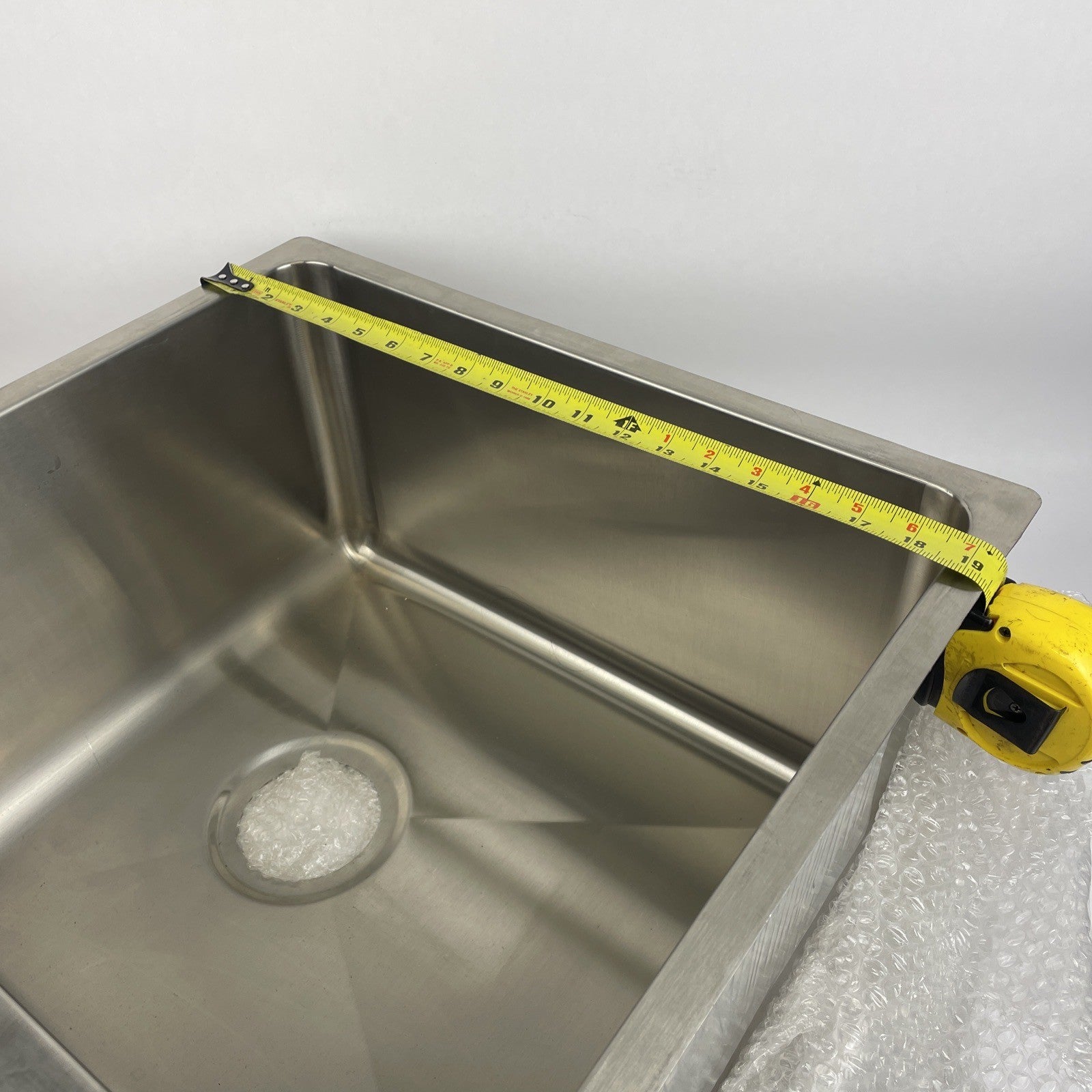 Julien Stainless steel sink w Interior Tilting Door - JUL SS03144 OD 19.5" x 20"