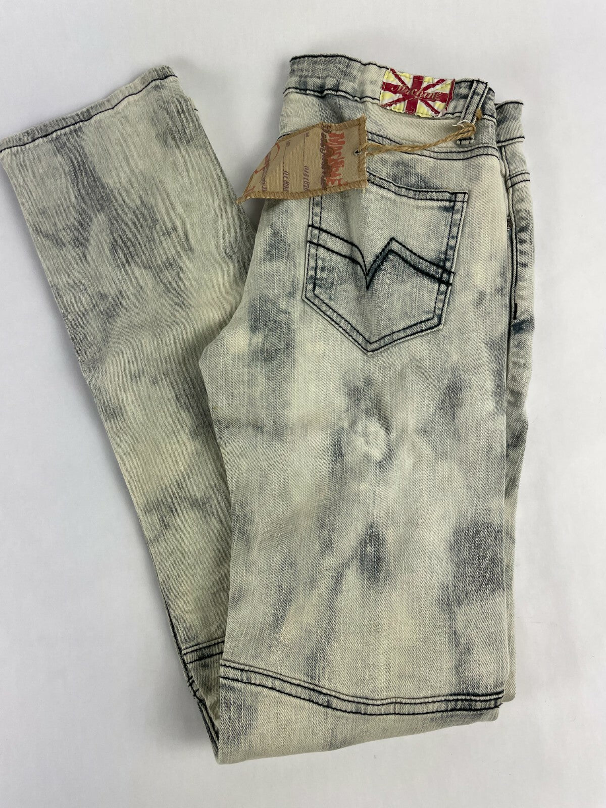 Machine Men's Denver Gray Tone Jeans Straight Leg Jeans Size W 32 L 32