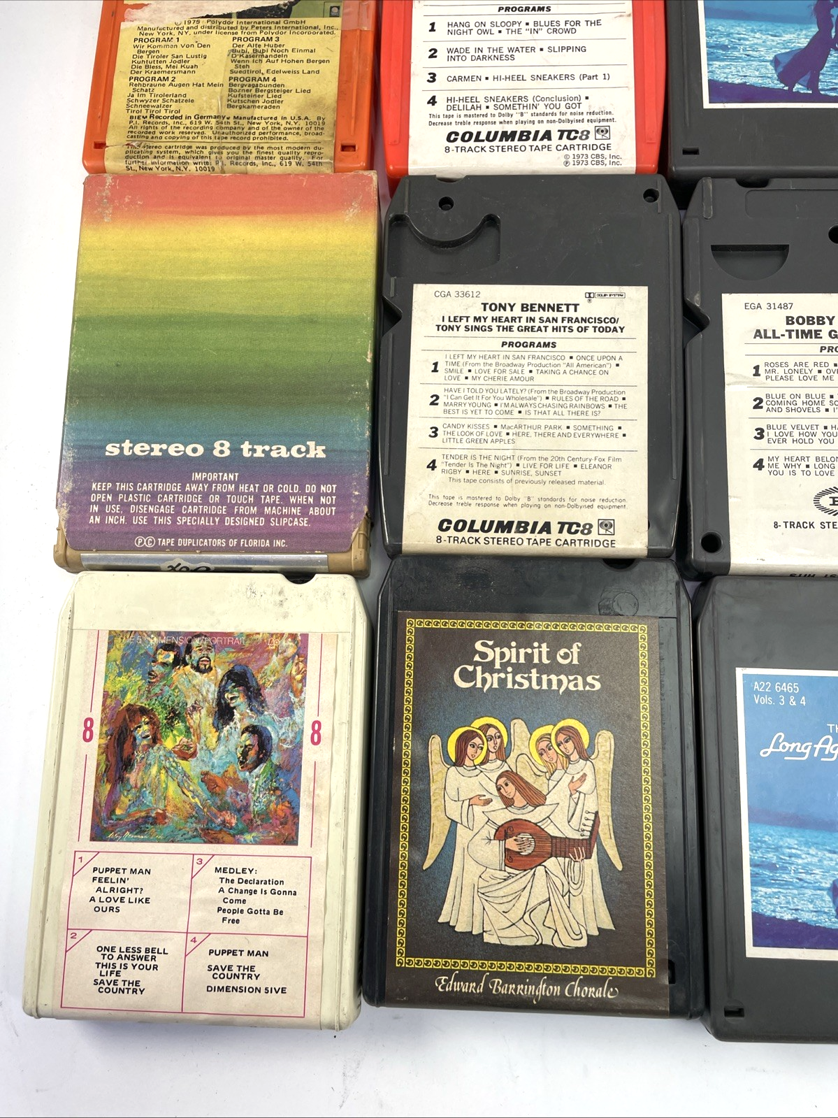 8 Track Audio Music Tapes Lot Of 34 Crazy Assortment of Genre