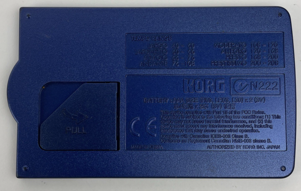 Korg MA-30 Compact Digital Pocket Metronome Music Guitar Tuner TESTED