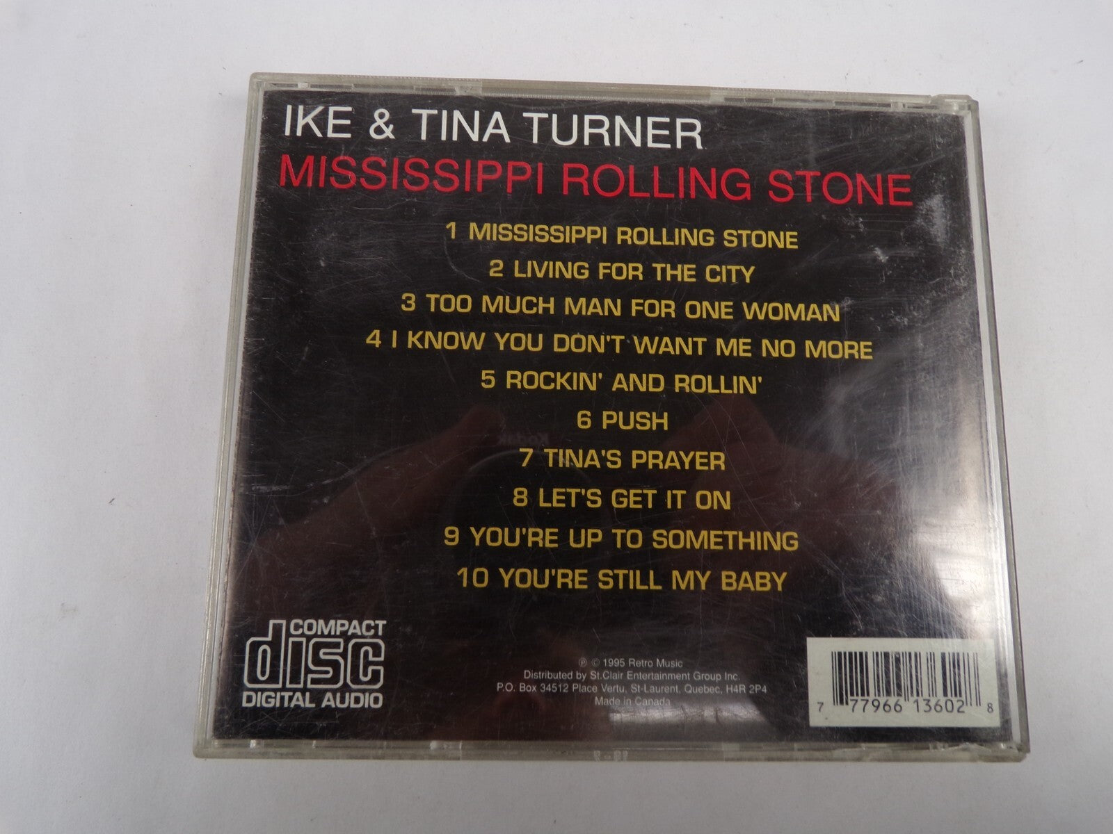 Ike & Tina Turner Mississippi Rolling Stone Living For The City Let'sGeton CD#59