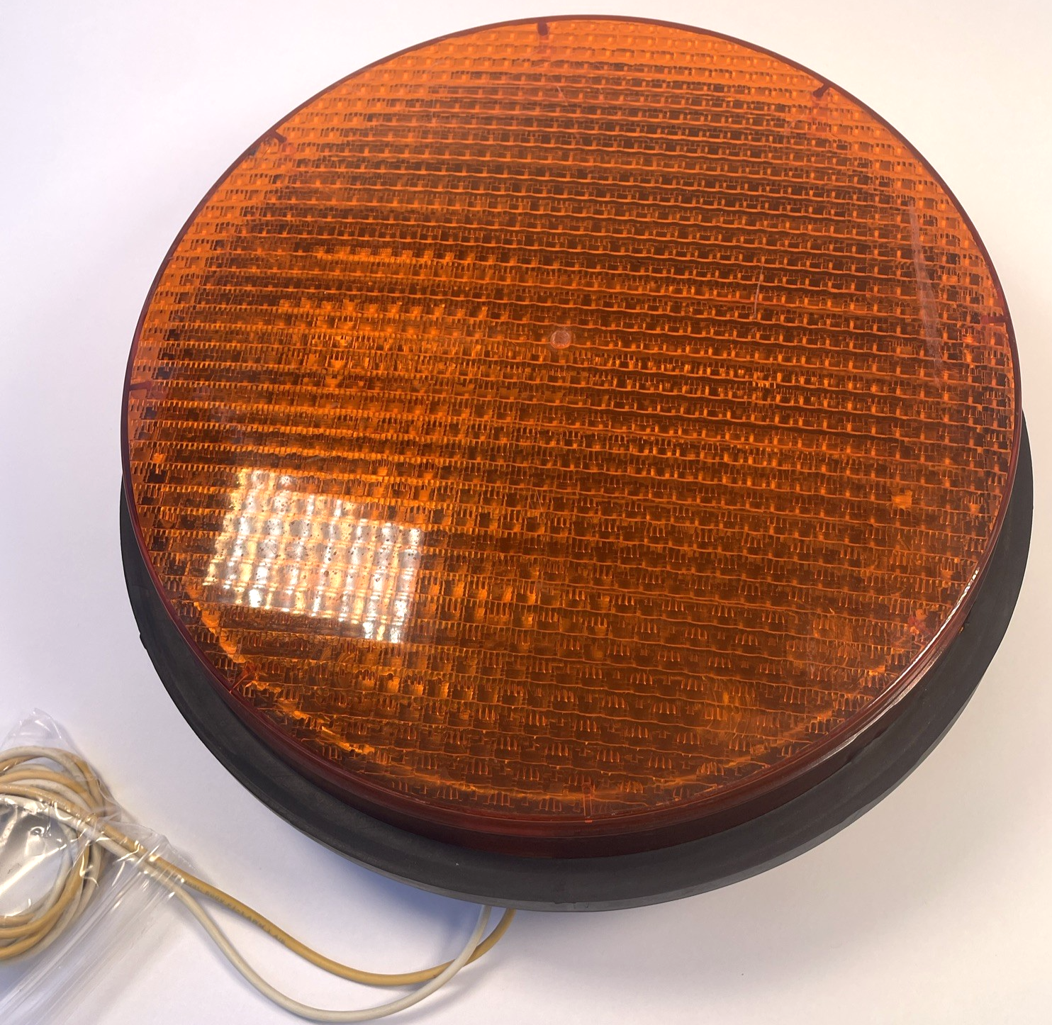 General Electric GE Yellow LED Traffic Light Signal Lens 120V Model  DR6 12"