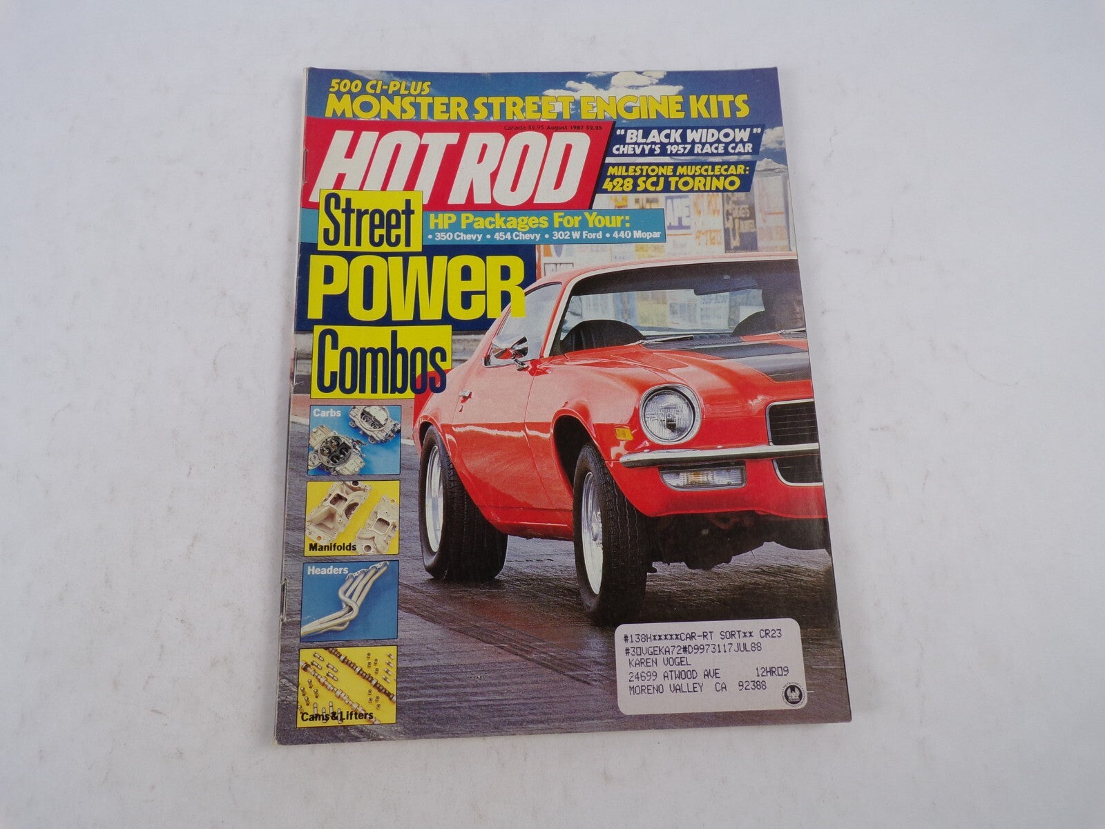 July 1988 Hot Rodding Magazine Street Power Combos Monsters Street Engine Kits