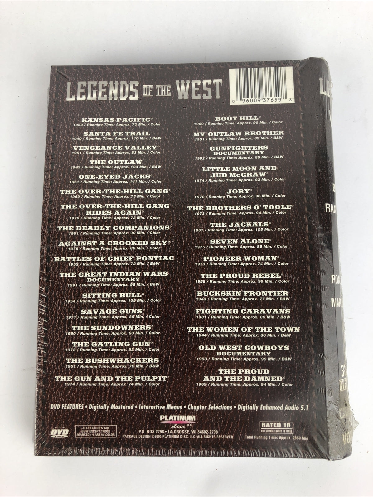 Sealed DVD Legends Of The West Collectors Series Digitally Enhanced Audio 5.1 
