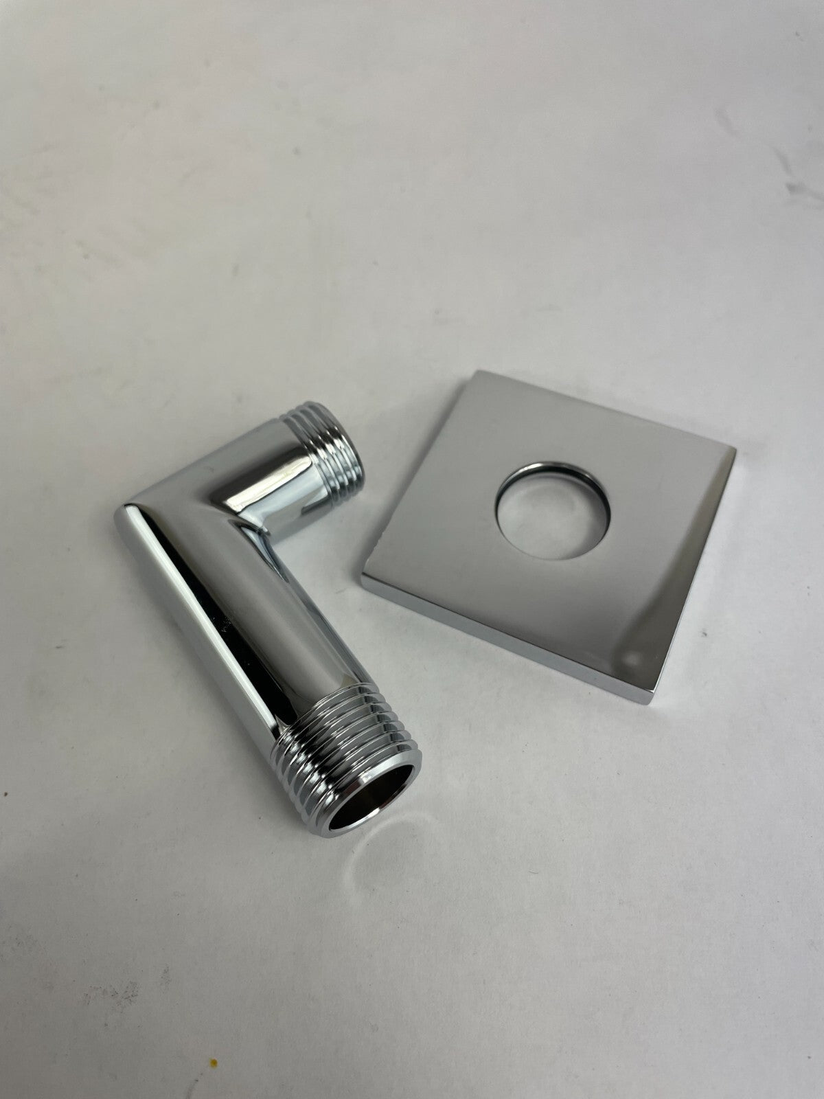 Cabano 6038 square polished chrome wall elbow for handheld shower connection