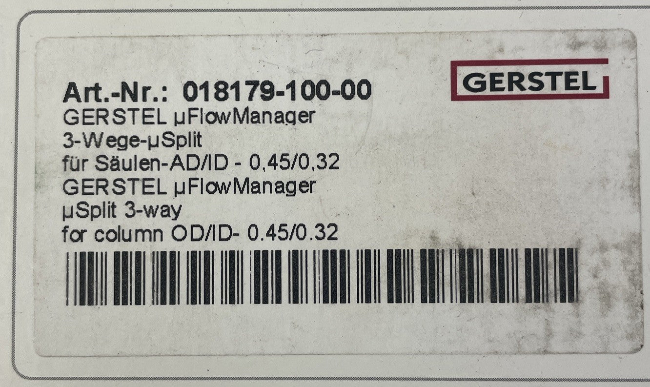 OEM Gerstal UFLOW Gas Flow Control Module for Thermal Desorption Unit - NOS