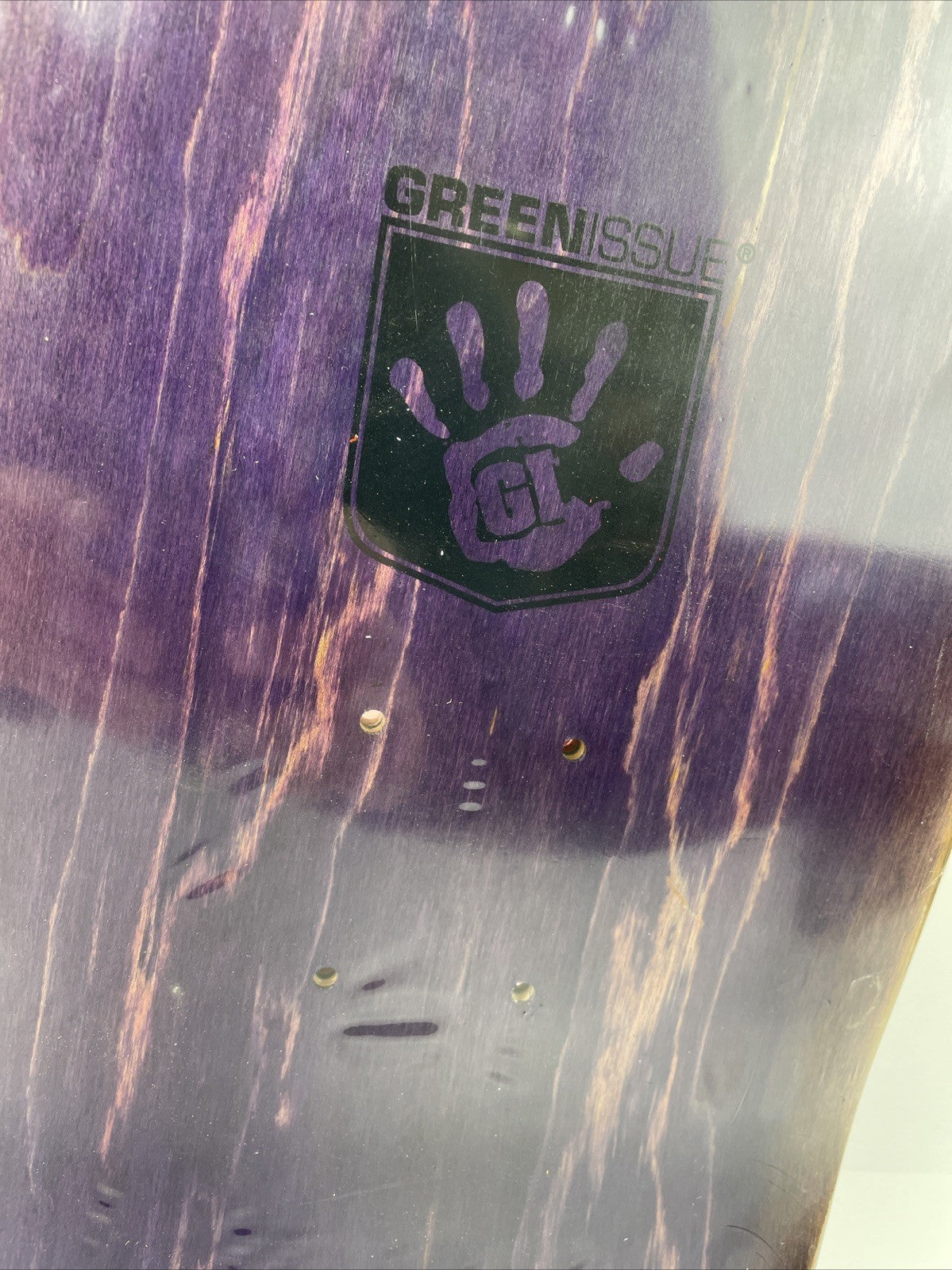 GREEN ISSUE Skateboards Black Fist Militant Products Skateboard Deck 8.5" - LOOK