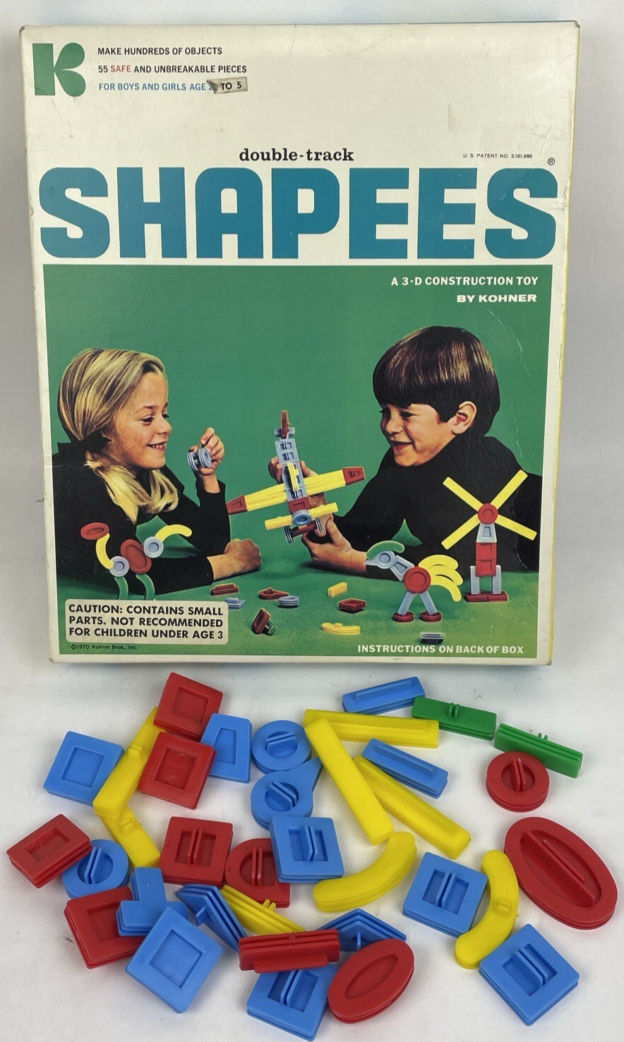 Konner Bros. Double Track SHAPEES 3-D Construction Toy - 35 pieces - Ages 3-5