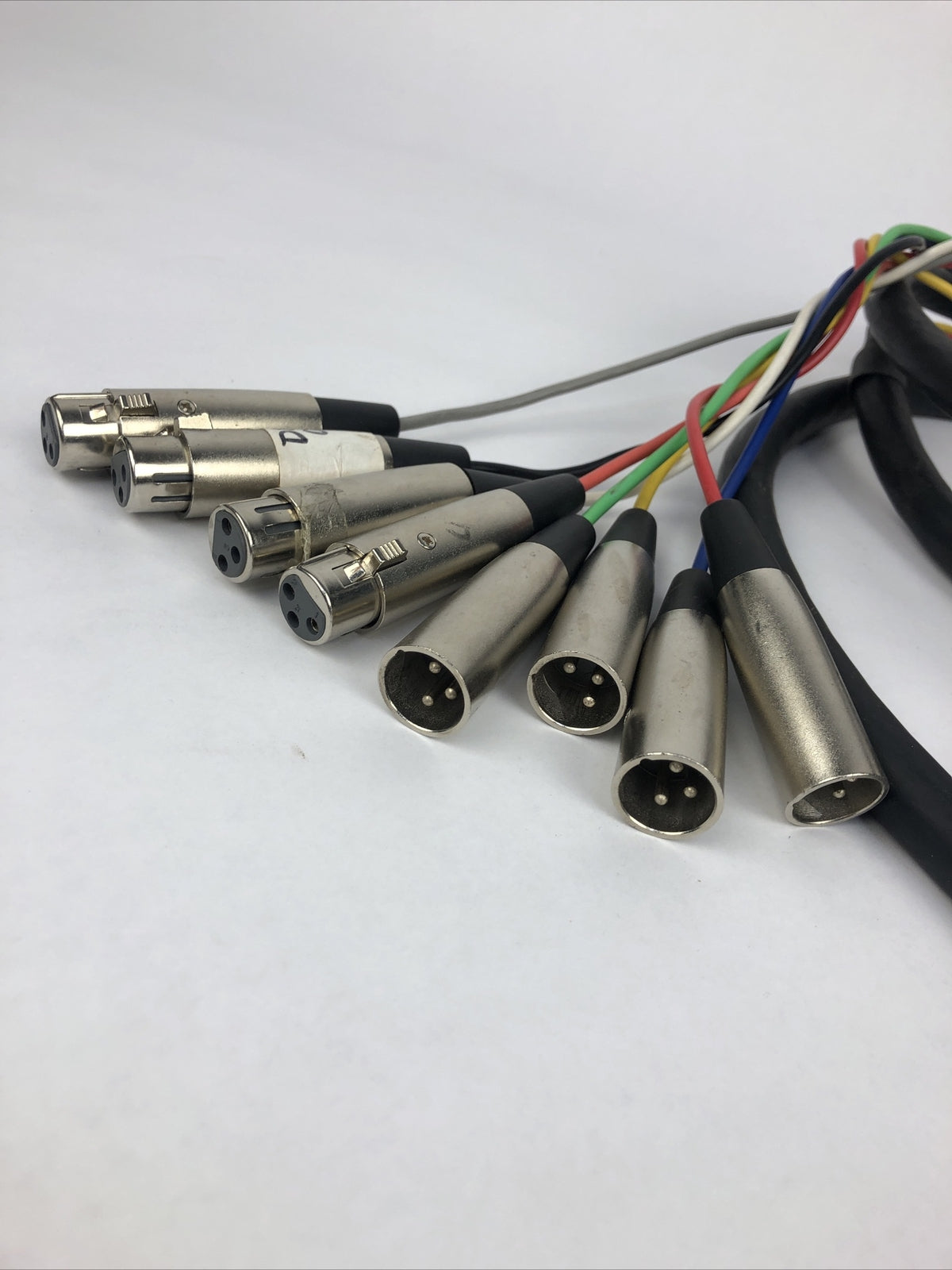 Audio 10' 4 x Female XLR 4 x Male XLR to 8 x 1/4 Inch Guitar Mic Cable Connector
