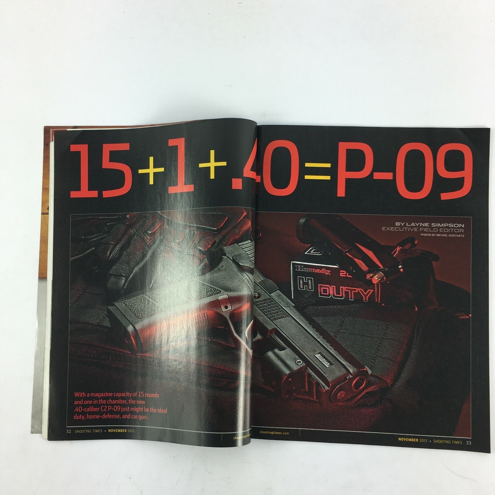 Shooting Time Magazine CZ's Duty Pistol Deer Droppers Hemi 572 Rifle Loads
