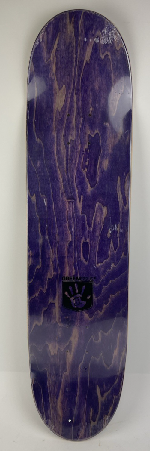 GREEN ISSUE Skateboards Gold Fist Militant Products Skateboard Deck 8.25" - LOOK