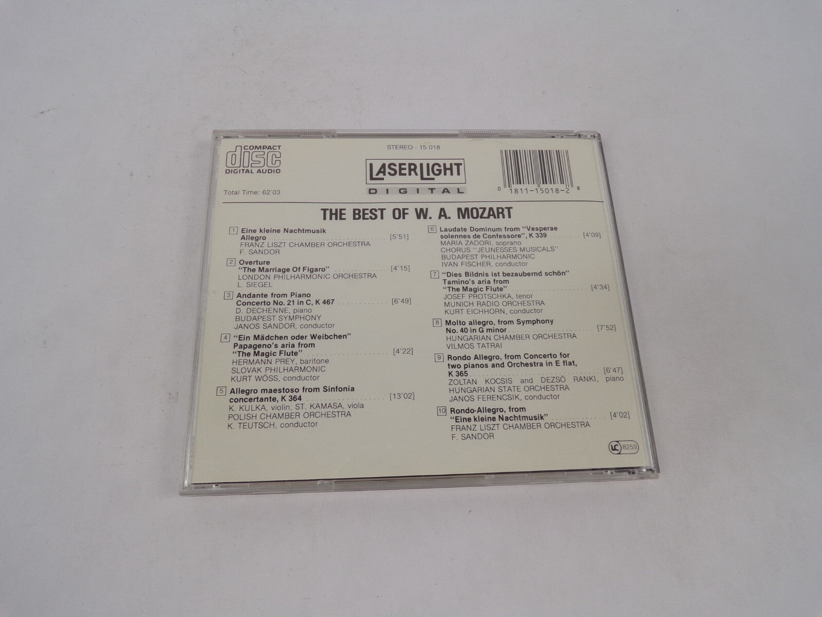 The Best Of Wolfgang Amadeus Mozart Selections From The Magic Flute The CD#71