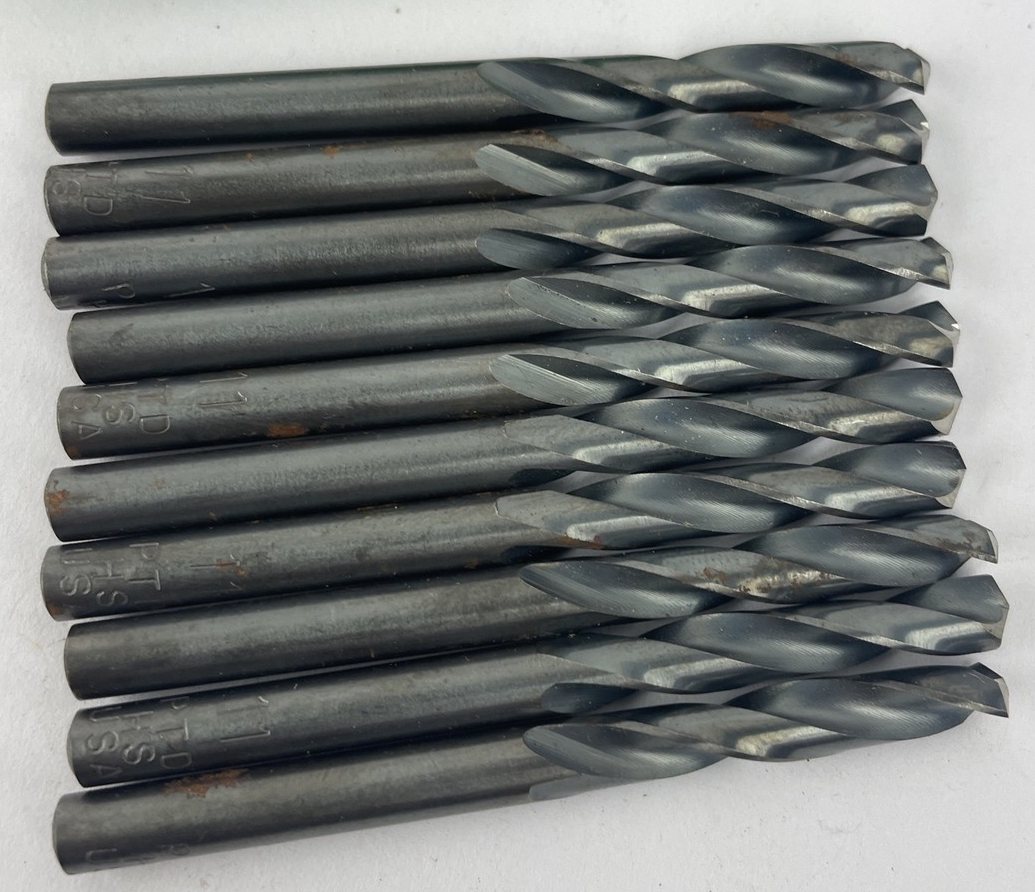 Pack of 10 High Speed Precision Twist Drill Bits Size #11 Jobber Type R41C NOS