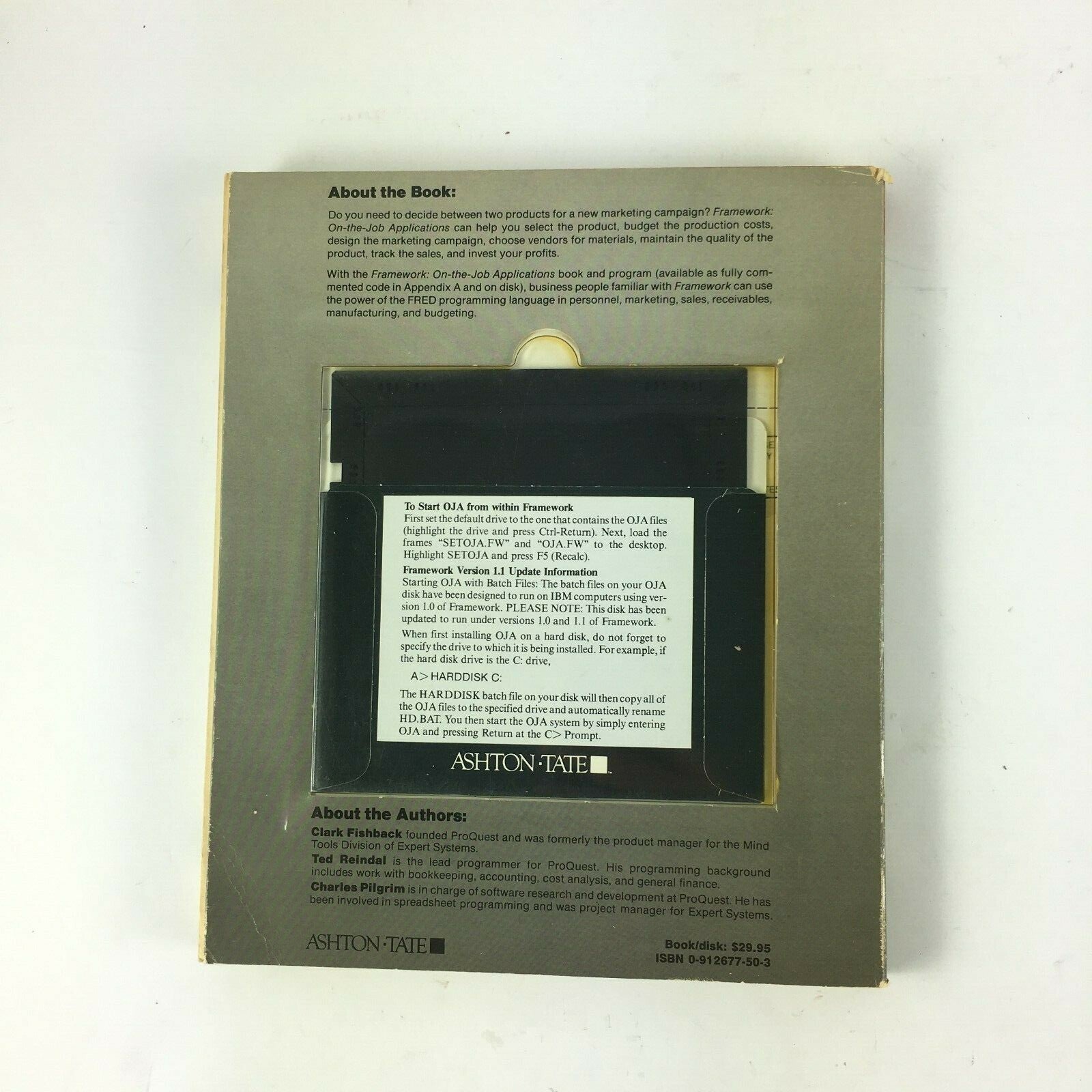 Framework; On the Job Applications IBM PC Software Frame Work Expert Systems