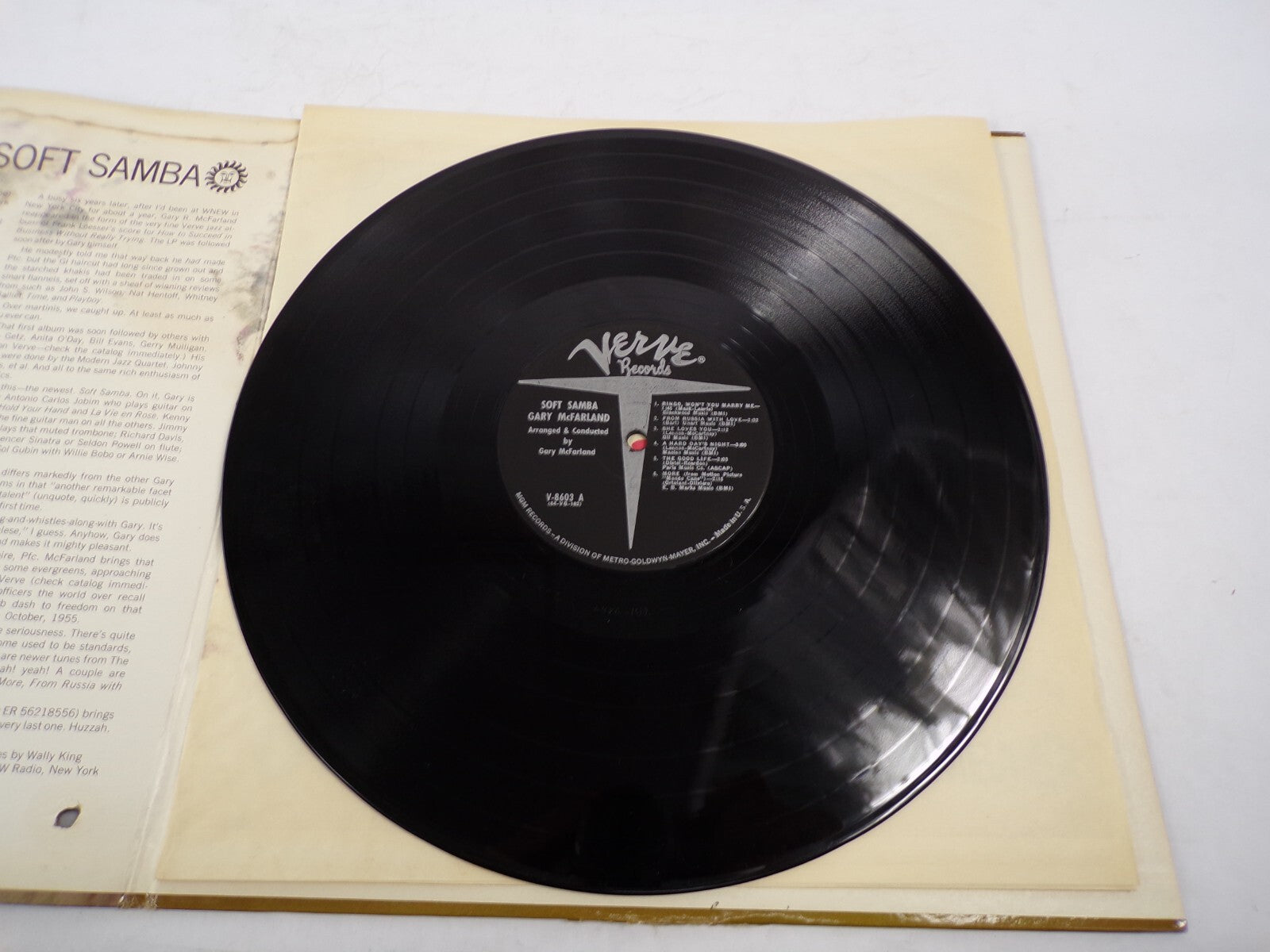 Gary McFarland Soft Samba Ringo The Good Life Soft Samba Vinyl Record