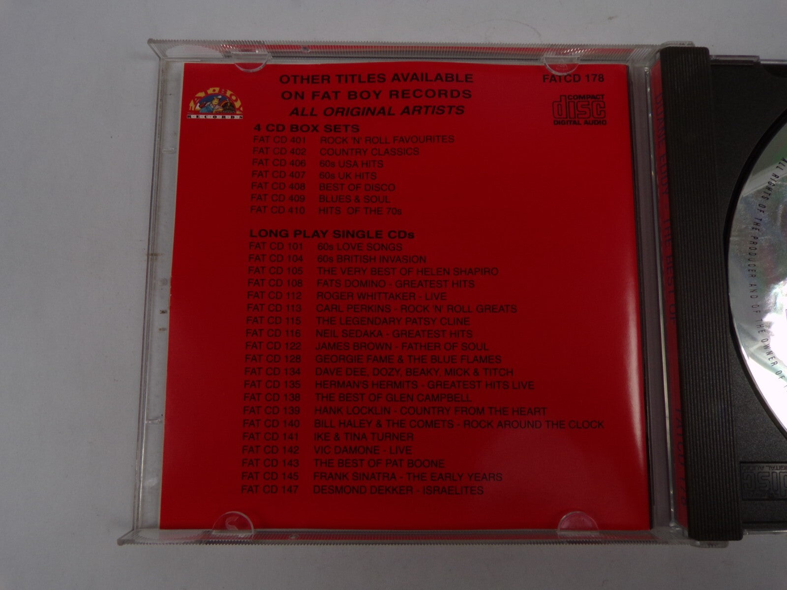 Duane Eddy The Best of 16 Tracks Including Shazam Rebel Rouser Peter Gunn CD#37