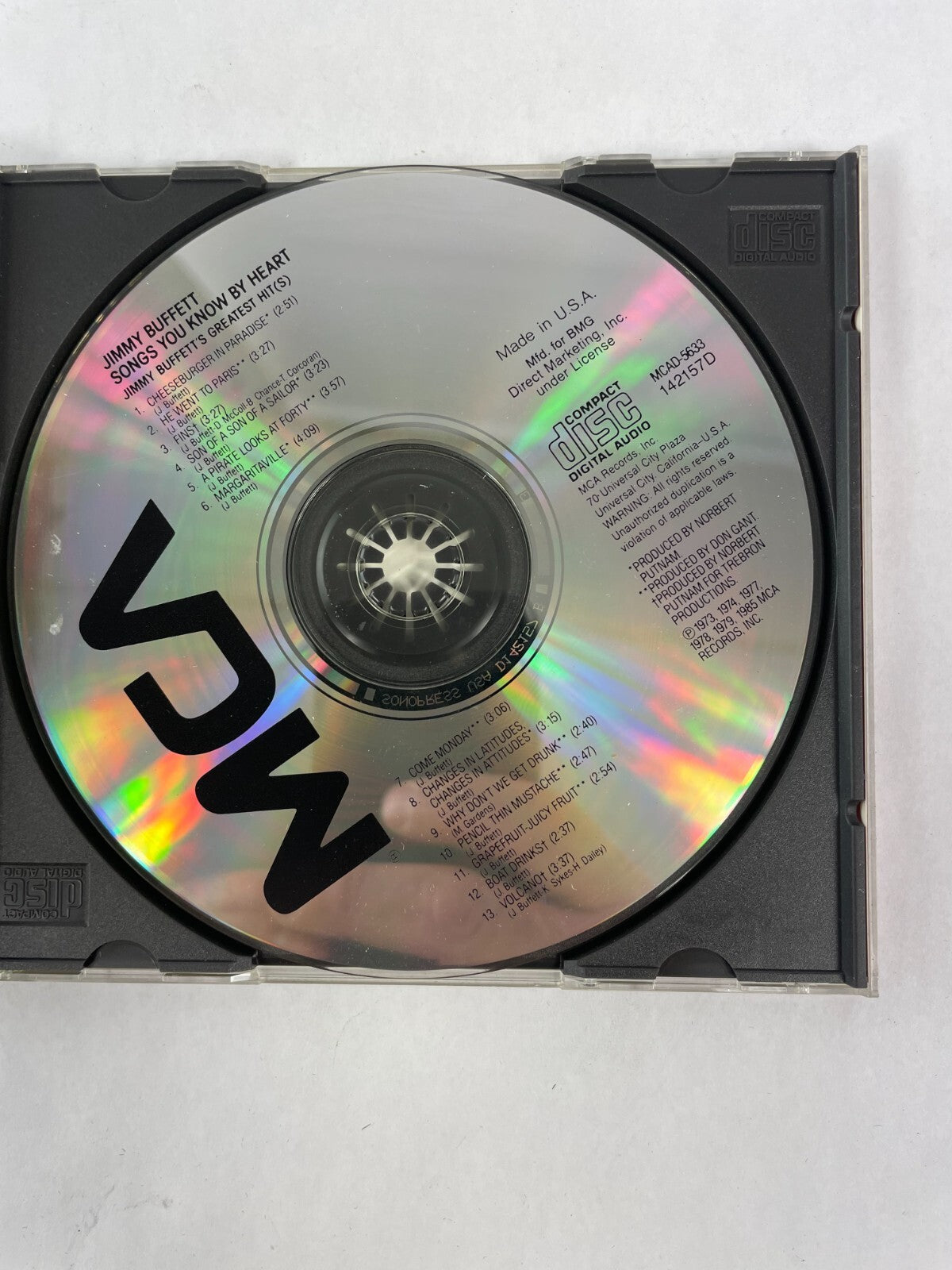 Jimmy Buffett Cheeseburger In Paradise Fins Son of a Son of a Sailor CD 53