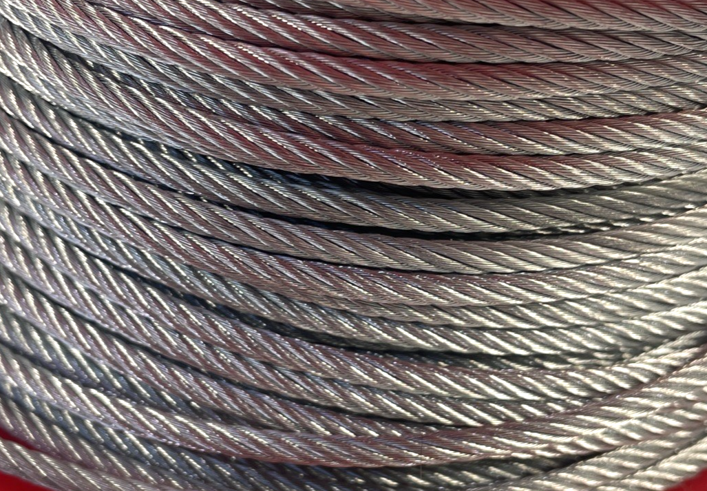 Koch Industries Galvanized Wire Rope Cable 1/8" 7x19 Approx 243 ft reel 400# Lmt