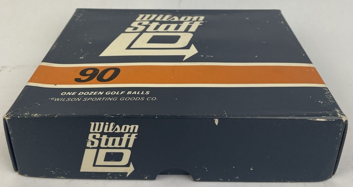 12 OEM Wilson LD 90 long distance golf balls vintage one dozen with original box