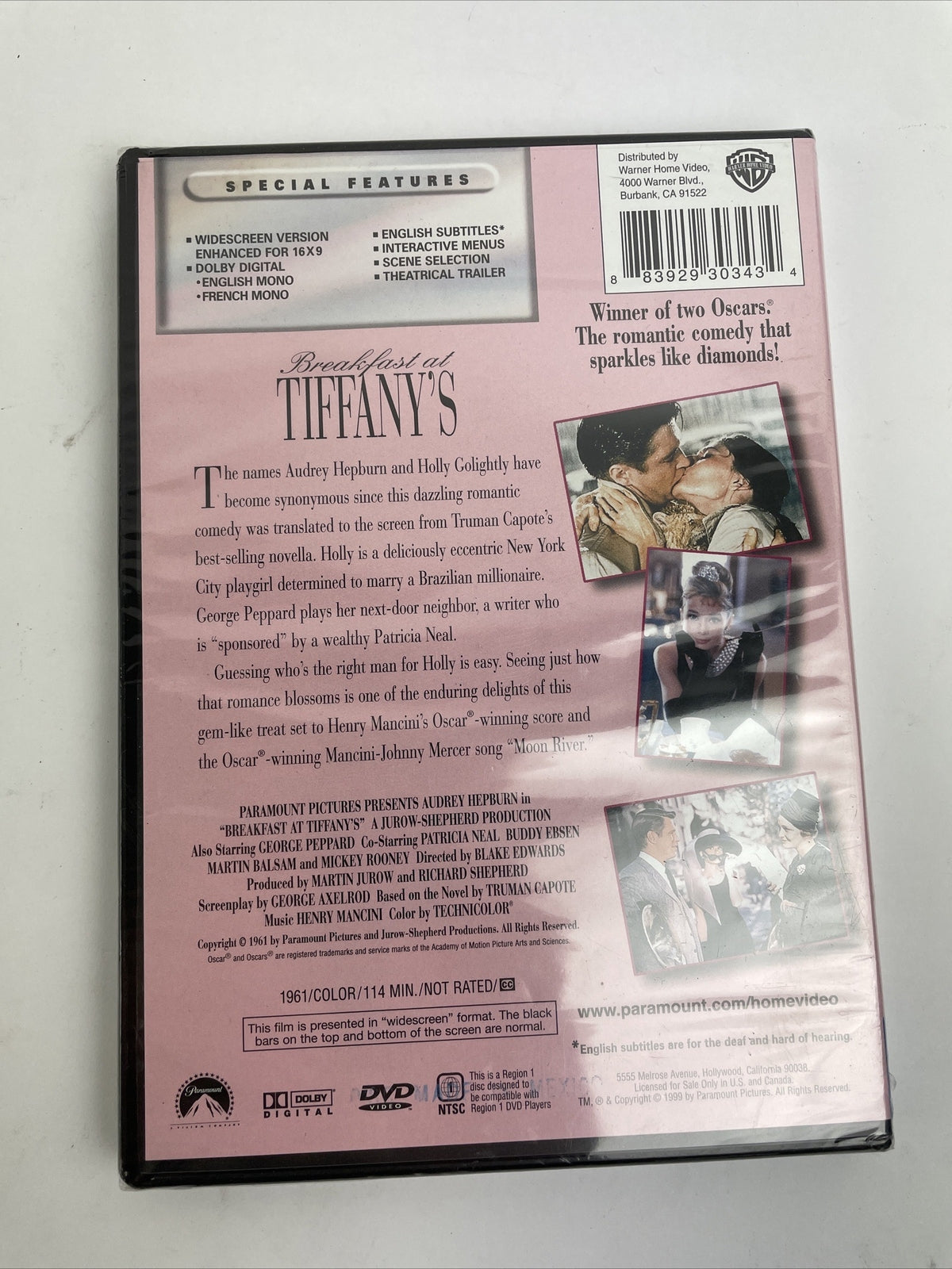 Breakfast at Tiffany's (DVD, 1999, Widescreen)  New & Sealed - Audrey Hepburn