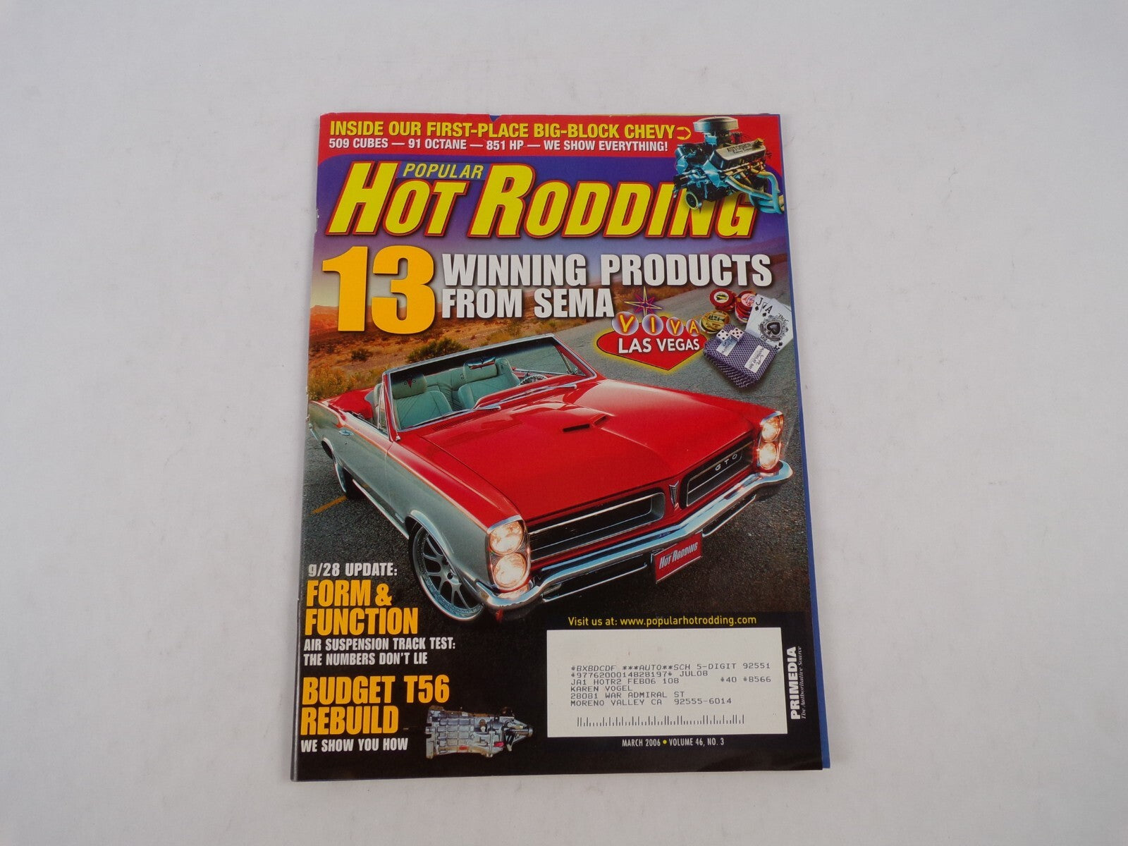 July 2008 Hot Rodding Magazine 13 Winning Products From Sema Viya Las Vegas