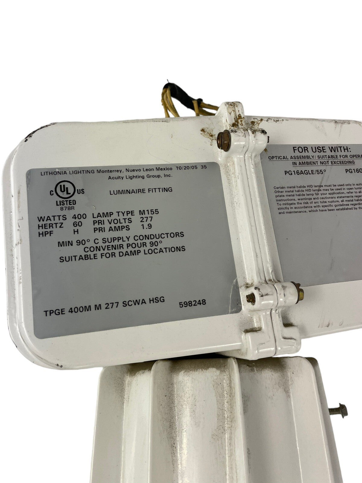 Lithonia TPGE 400 W Metal Halide Ballast Housing Indoor HID 277 V