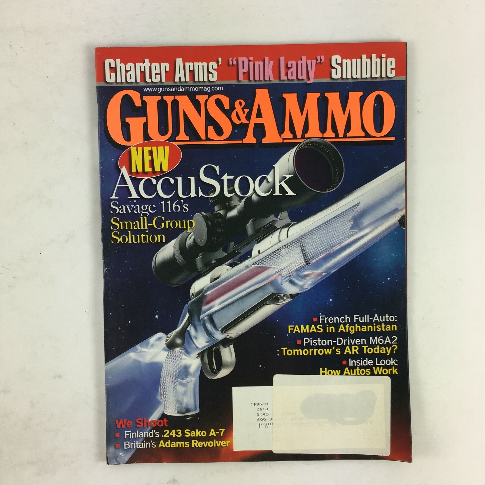 Guns & Ammo Magazine Accu Stock Savage 116s Piston Driven M6A2 .243 Sako A-7