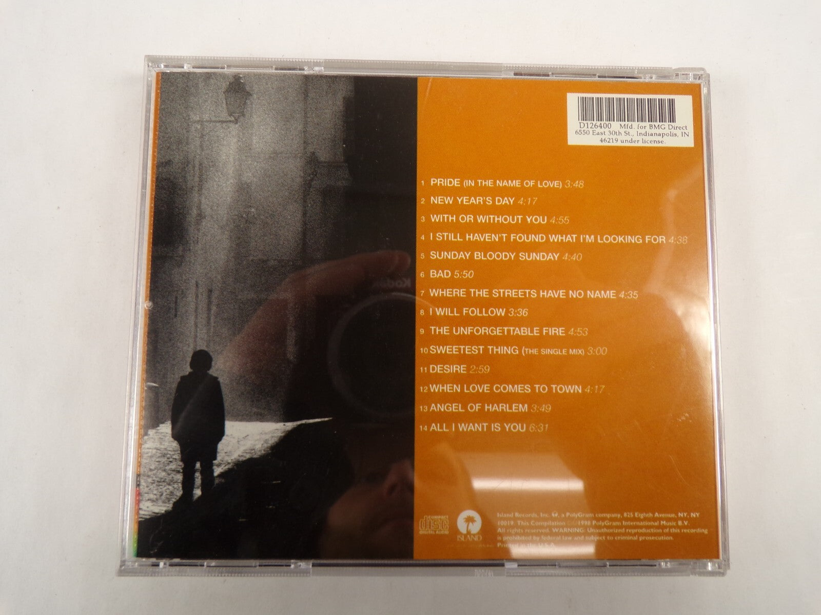 U2 The Best Of 1980 - 1990 Pride In The Name Of Love New Years Day CD#54