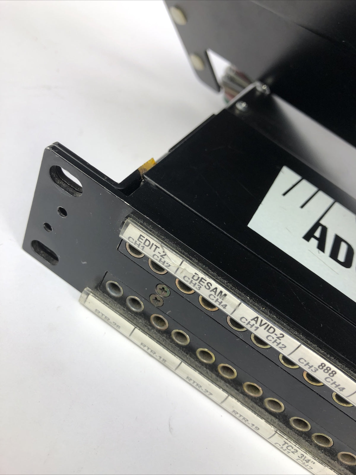 ADC 96 Bantam TT patchbay connected  to ADC UP-96NMKII  PPC RACKMOUNT PATCHBAY 3