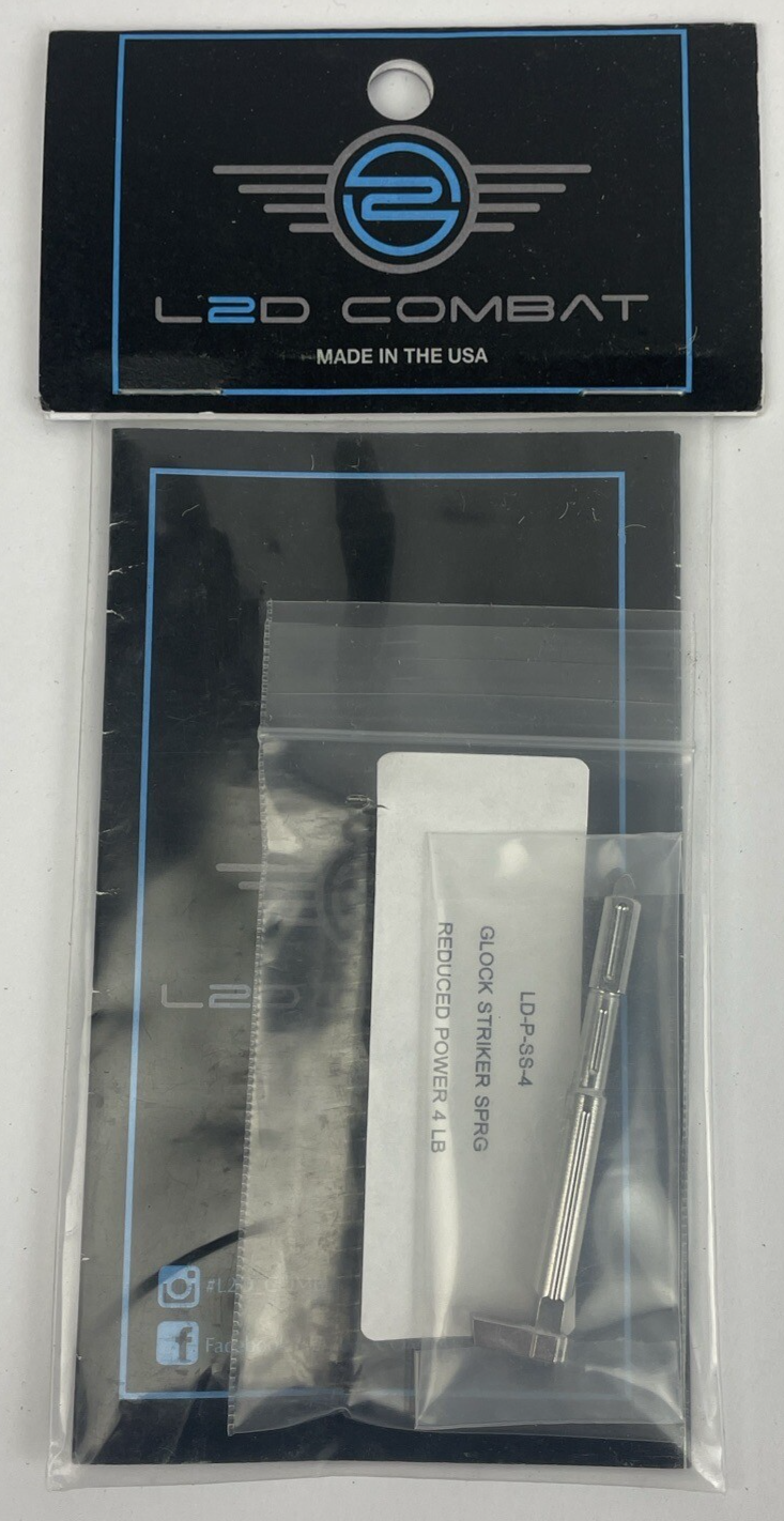 L2D Combat Firing Pin Kit Glock 9mm Stainless Steel Striker  LD-P-UFP-940-SS