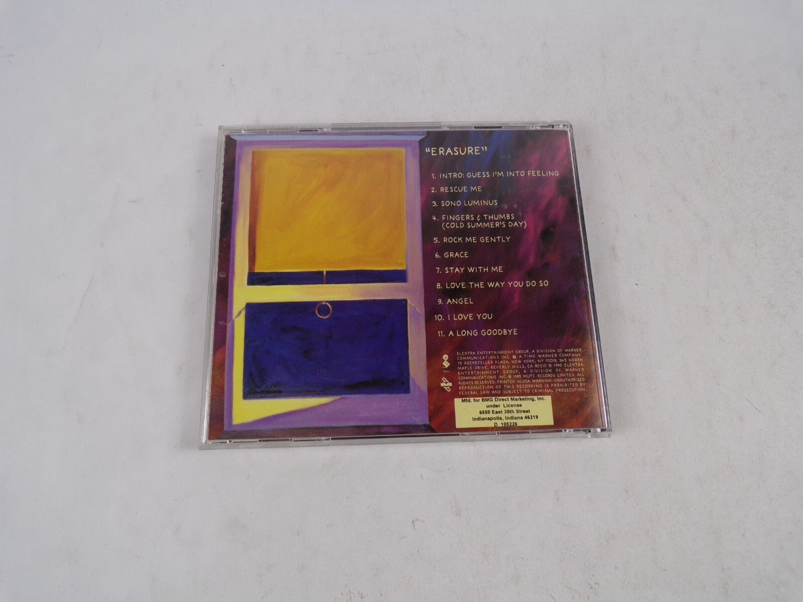 Erasure Love The Way You Do So Angel I Love You A long GoodbyeCD#34