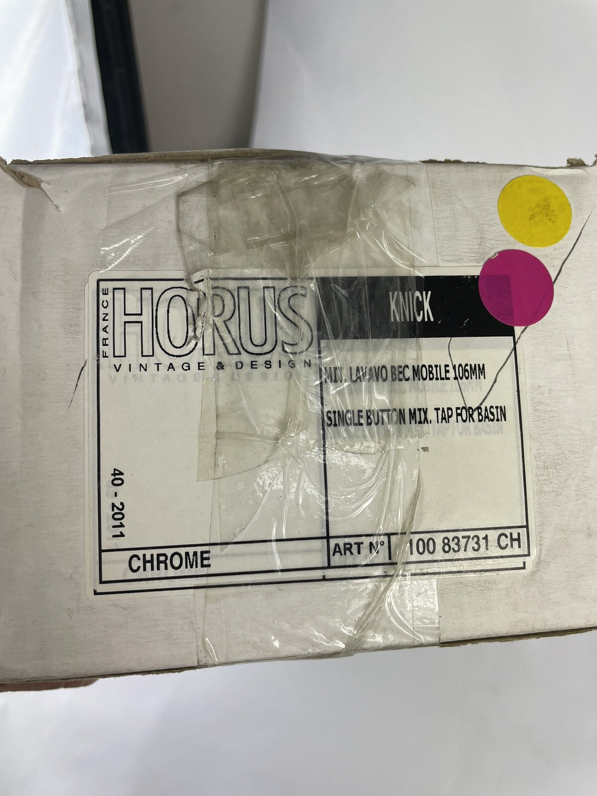 Polished Chrome Single Control Bathroom Faucet Horus Knick Collection