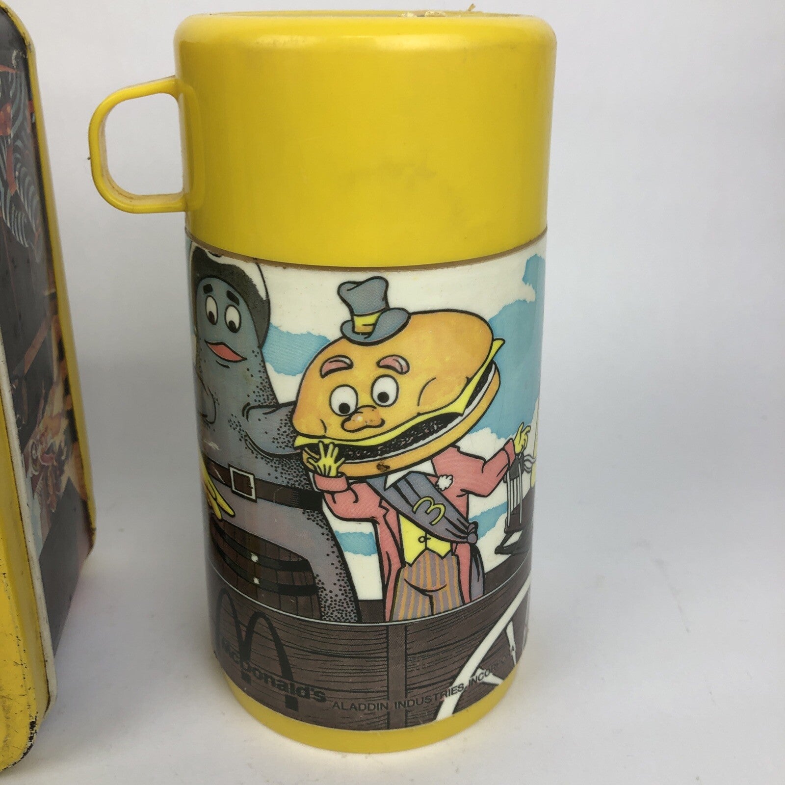 Ronald McDonald Sheriff of Cactus Canyon Metal Lunchbox w/ thermos Aladdin 1982